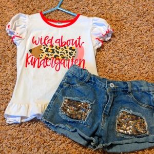 Sparkle in pink size 6t outfit